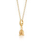 Lily Of The Valley Flower Charm Necklace, Sterling Silver Or Gold Plated, thumbnail 9 of 10