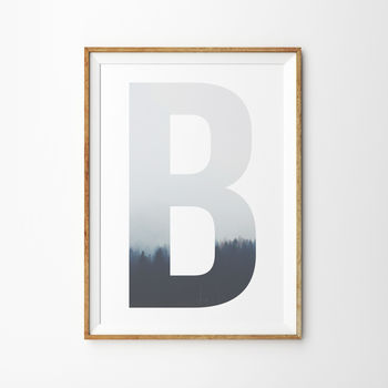 Forest Letter Initials Poster, 3 of 6