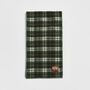Cathy Green Check Hooded Scarf, thumbnail 6 of 7