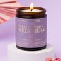 Smokey Wood And Sweet Musk Soy Wax Candle – Luxury Amber Jar Candle, thumbnail 1 of 8