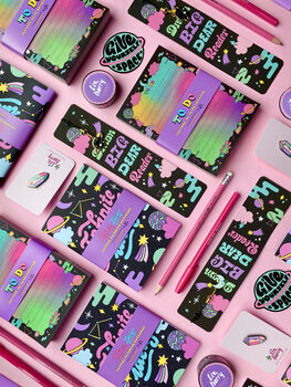 Celestial Space Illustrated Cotton Pencil Case, 11 of 12