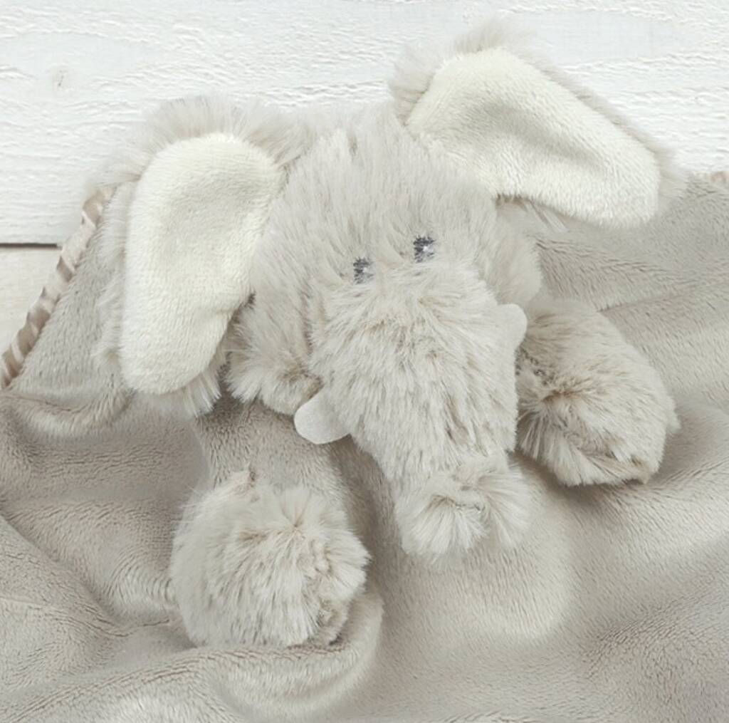 Elephant Finger Puppet Soother, Personalised By Jomanda Soft Toys ...