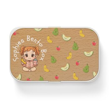Photo Upload Bento Box, Personalized Bento Lunch Box, Kids Lunchbox, Custom Name Lunch Box, Cute Bento For School, Bento Storage, 7 of 11