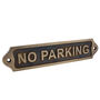 Personalised No Parking Brass Plaque With Vintage Finish, thumbnail 1 of 12