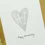 Personalised Hand Painted Heart Card, thumbnail 4 of 12