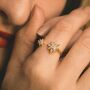 Astrid Double Star Ring, thumbnail 1 of 9