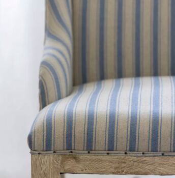 Margot Chair In Ticking Stripe, 6 of 7