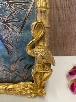 Flamingo And Palm Tree Gold Photo Frame 7x5 Inch Portrait, 4 of 7