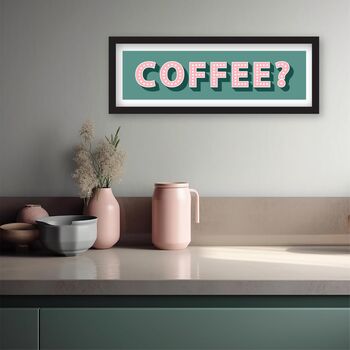 Panoramic Framed Coffee Print, 2 of 12