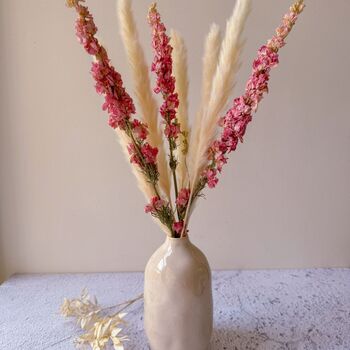 Pampas Grass And Delphiniums With Vase, 2 of 2