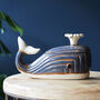 Ceramic Blue Whale Pot, Jar, thumbnail 2 of 6