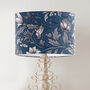 Blue And Grey Floral Lampshade, Lysandra Blue, thumbnail 2 of 6
