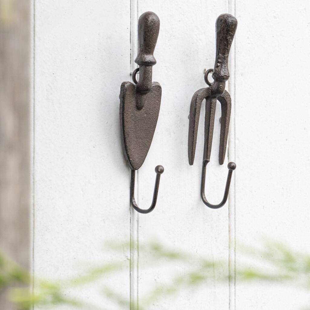 A Pair Of Cute Garden Storage Hooks, 1 of 3