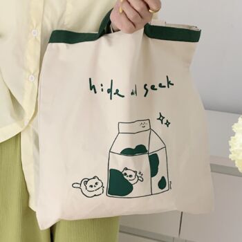 Multi Way To Use Canvas Handle Tote Bag, 2 of 6