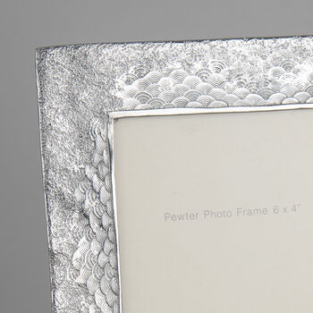 Waves Cast Pewter Photo Frame, 6 of 8