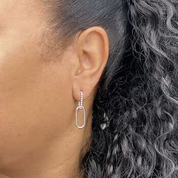 Contrasting Double Link Earrings, 5 of 7