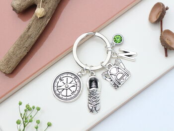Hiking Personalised Keyring Walking Gift, 8 of 11