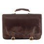 Mens Full Grain Leather Business Satchel. 'The Jesolo', thumbnail 2 of 12