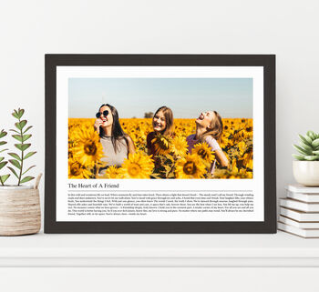 Personalised Photo Poem Girlfriend Art Print, 6 of 10