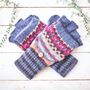 Fabulous Fairisle Knit Womens Gloves, thumbnail 11 of 11