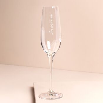 Personalised Name Champagne Glass, 3 of 3