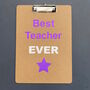Teacher's Personalised Double Sided Clipboard, thumbnail 2 of 7