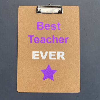 Teacher's Personalised Double Sided Clipboard, 2 of 7