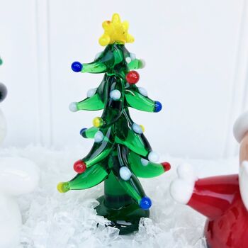 Set Of Three Glass Christmas Characters, 2 of 4