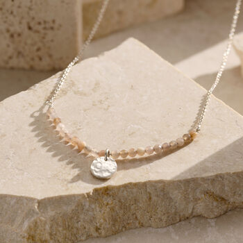 Personalised Natural Semi Precious Beaded Necklace, 2 of 7