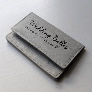 Personalised Large Leather Card Holder, 6 of 12