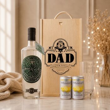 Best Dad Football Vodka Gift Set – Choose Arsenal, Chelsea Or Celtic Club Vodka With Glass And Folkington’s Lemonades, 2 of 10