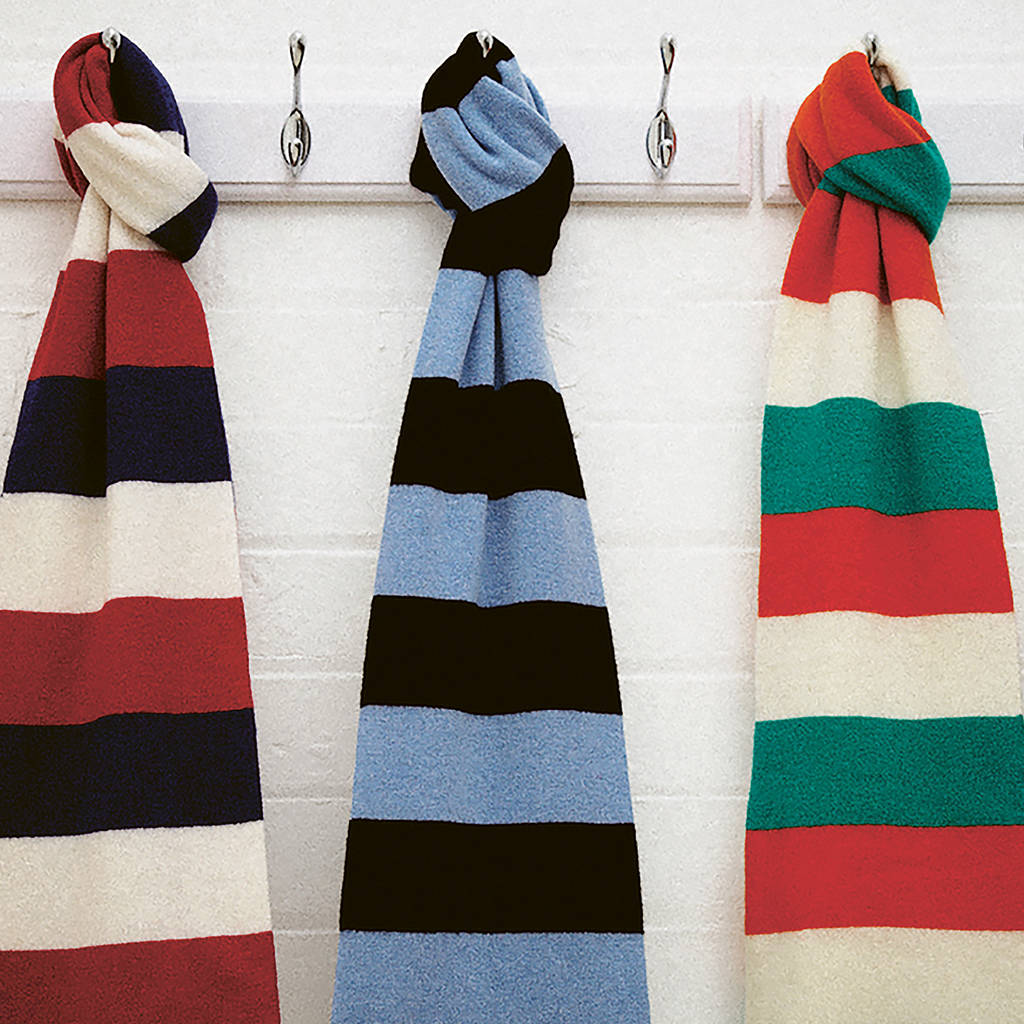 Luxury Cashmere Rugby Scarf In Various Team Colours, 1 of 12