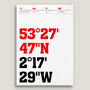 Manchester Utd. Typography Posters And Prints, thumbnail 2 of 5