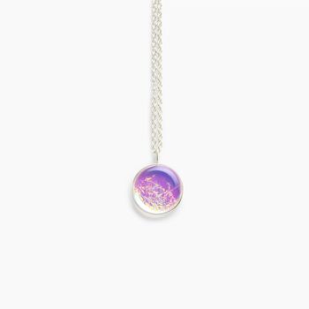 Luna Full Moon Peacock Sterling Silver Chain Necklace, 7 of 10