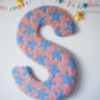 Dusky Pink And Blue Star Decorative Letter, thumbnail 3 of 6