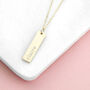 Personalised Gold Plated Bar Necklace, thumbnail 3 of 5