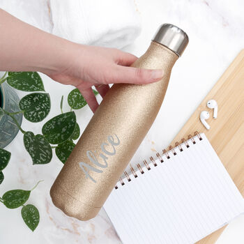 Personalised Glitter Insulated Water Bottle, 11 of 12