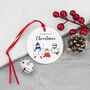 Personalised Snowman Family Christmas Ornament, thumbnail 5 of 5