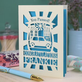 Personalised Papercut Driving Test Card, 4 of 7