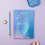 Aquarius Zodiac A5 Lined Luxury Notebook With Gold Foil, thumbnail 1 of 6