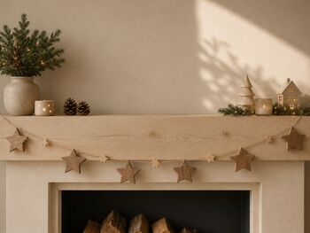 Farmhouse Wooden Star Garland, 2 of 4