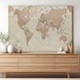 Canvas Antique Map Of The World, thumbnail 1 of 4