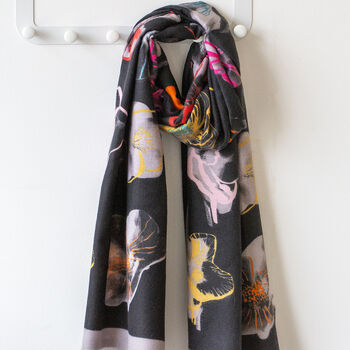 Personalised Floral Outline Scarf, 4 of 12