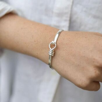 Bayswater Solid Sterling Silver Rope Bangle, 2 of 5