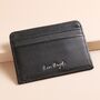 Men's Leather Wallet And Card Holder Gift Set In Black, thumbnail 2 of 6