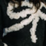 Black Ribbon Ruffle Detail Knit Jumper, thumbnail 3 of 5