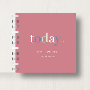 Personalised 'Today' To Do Lists Small Notebook, 10 of 10
