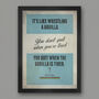 Fausto Coppi Quote Cycling Poster Print, thumbnail 1 of 3