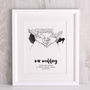 Personalised Contemporary Wedding Portrait, thumbnail 4 of 5