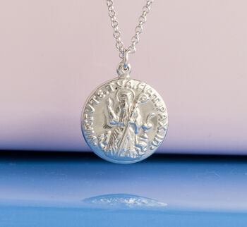 St. Christopher Pendant In Gold Plate Or Silver, 2 of 8